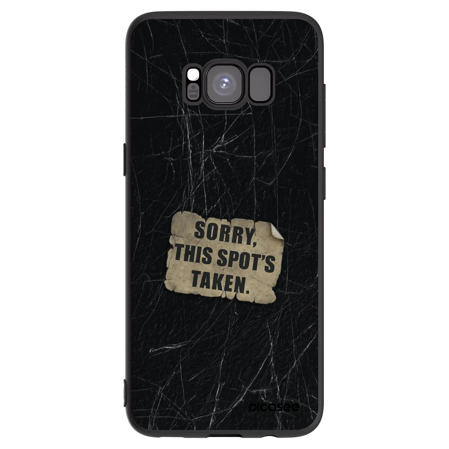 Picasee silikonowe czarne etui na Samsung Galaxy S8 G950F - SORRY
