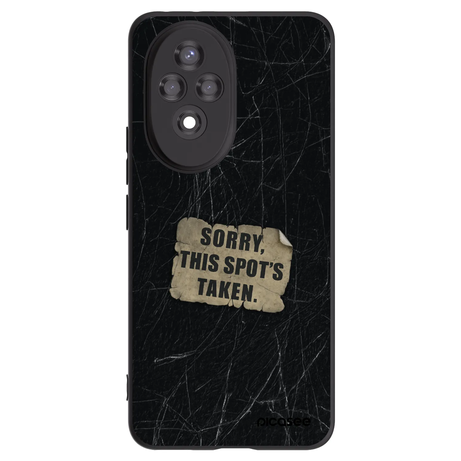 Picasee silikonowe czarne etui na Honor 200 5G - SORRY