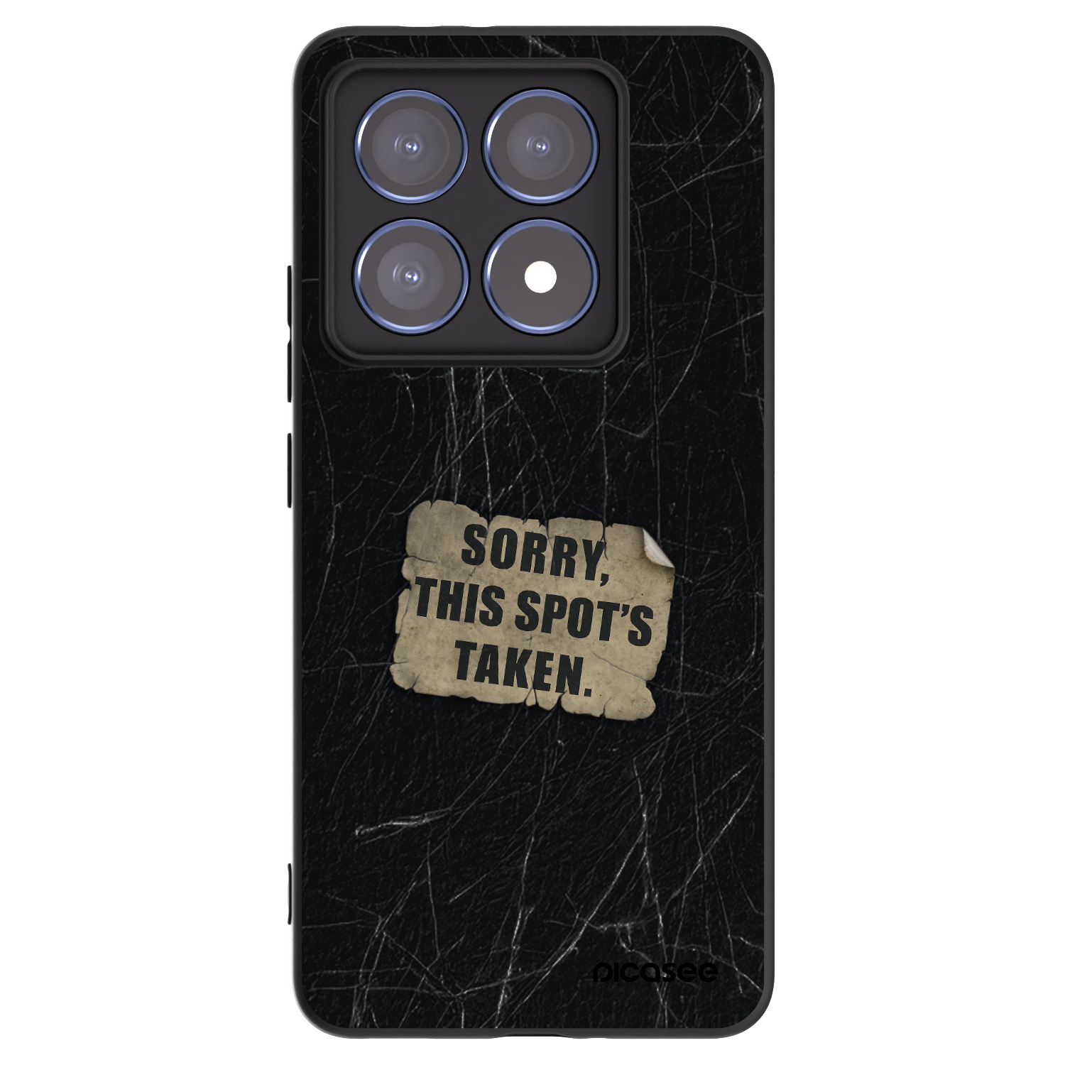 Picasee silikonowe czarne etui na Xiaomi 14T Pro - SORRY