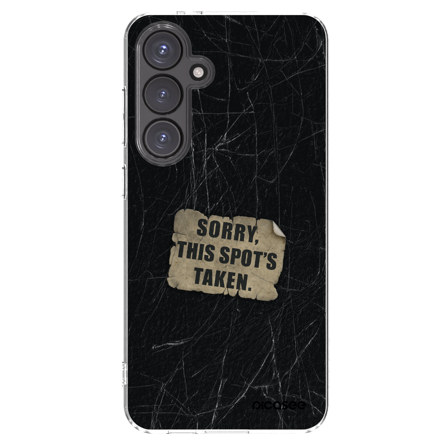 Picasee silikonowe przeźroczyste etui na Samsung Galaxy S24 FE S721B - SORRY