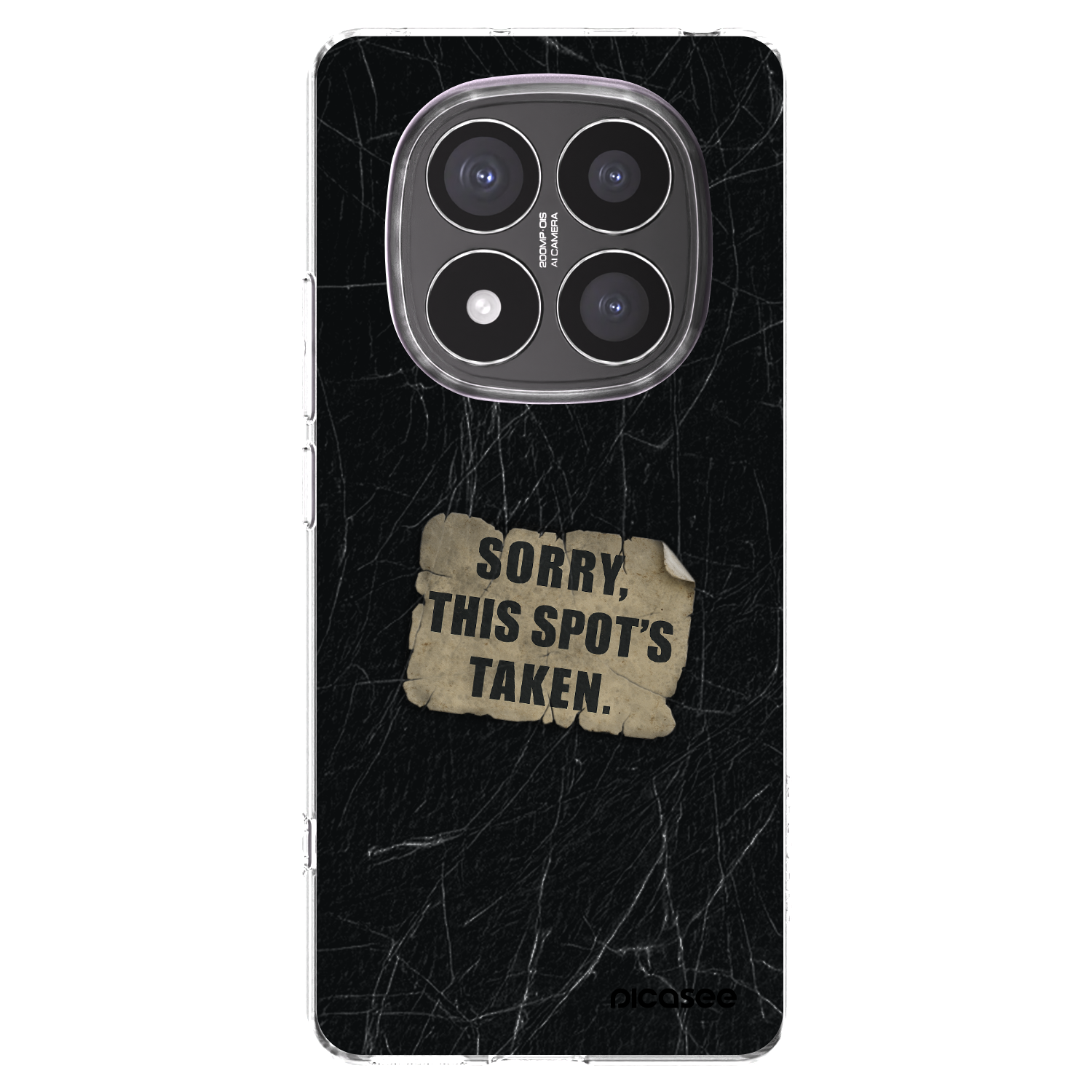 Picasee silikonowe przeźroczyste etui na Xiaomi Redmi Note 14 Pro+ 5G - SORRY