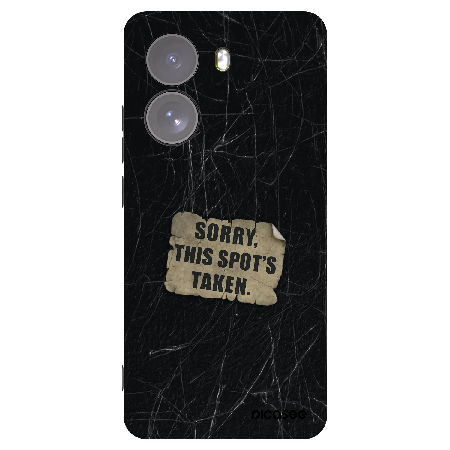 Picasee silikonowe czarne etui na Xiaomi Poco X7 - SORRY