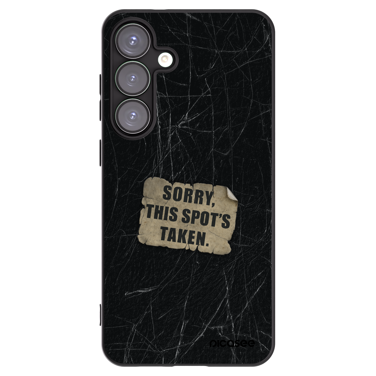 Picasee silikonowe czarne etui na Samsung Galaxy S25+ 5G - SORRY