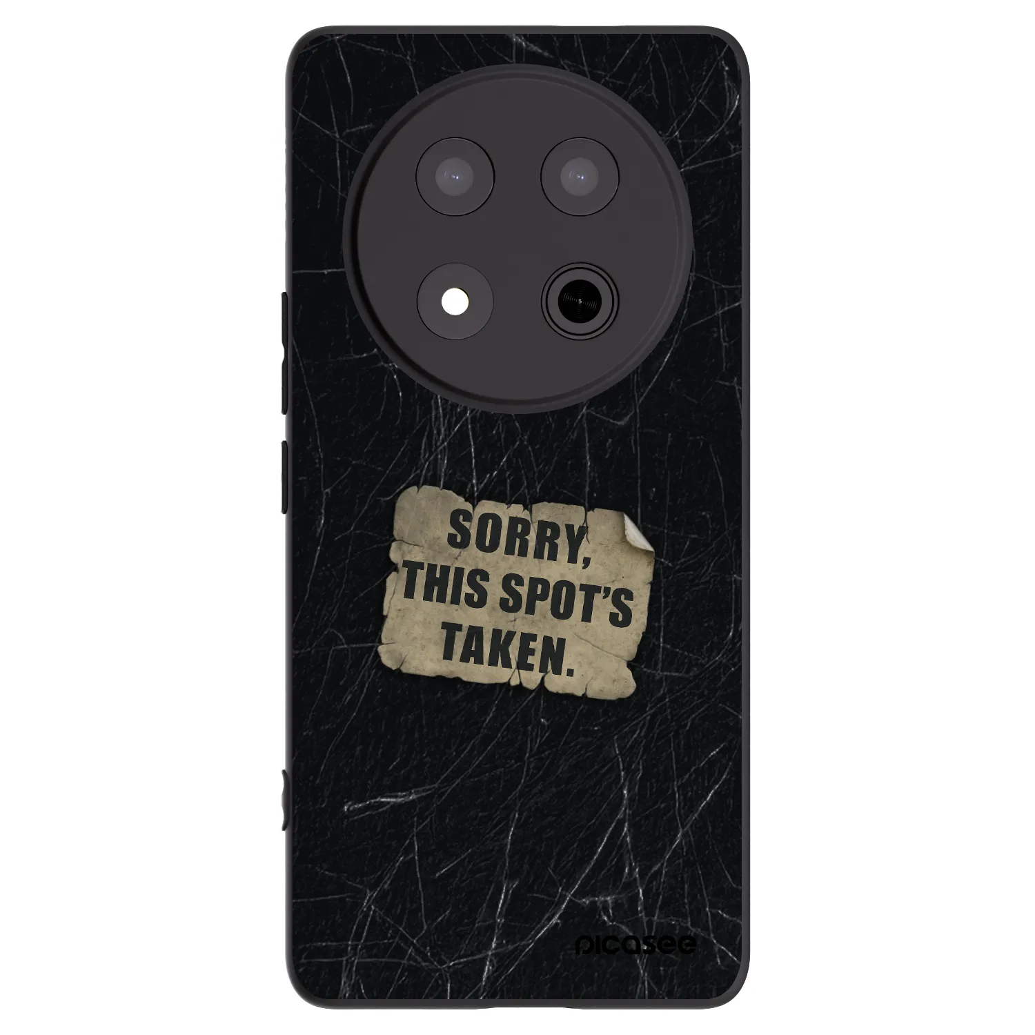 Picasee silikonowe czarne etui na Honor Magic7 Lite 5G - SORRY