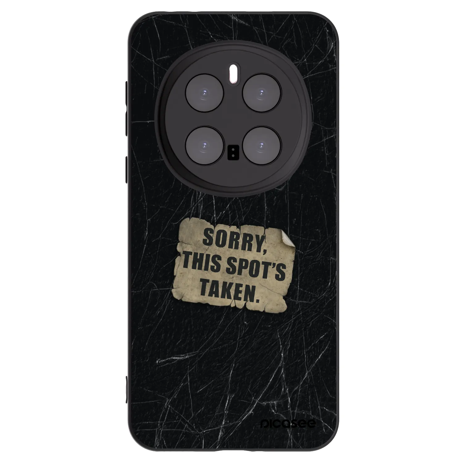 Picasee silikonowe czarne etui na Honor Magic7 Pro 5G - SORRY