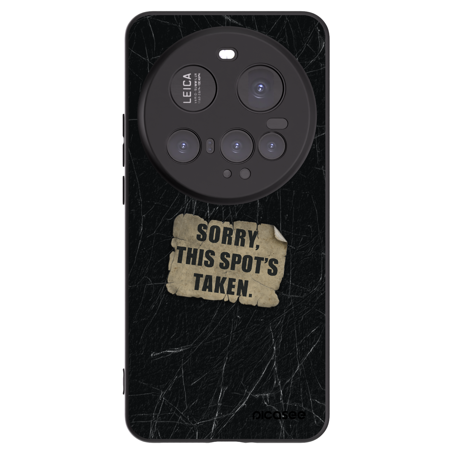 Picasee silikonowe czarne etui na Xiaomi 15 Ultra - SORRY
