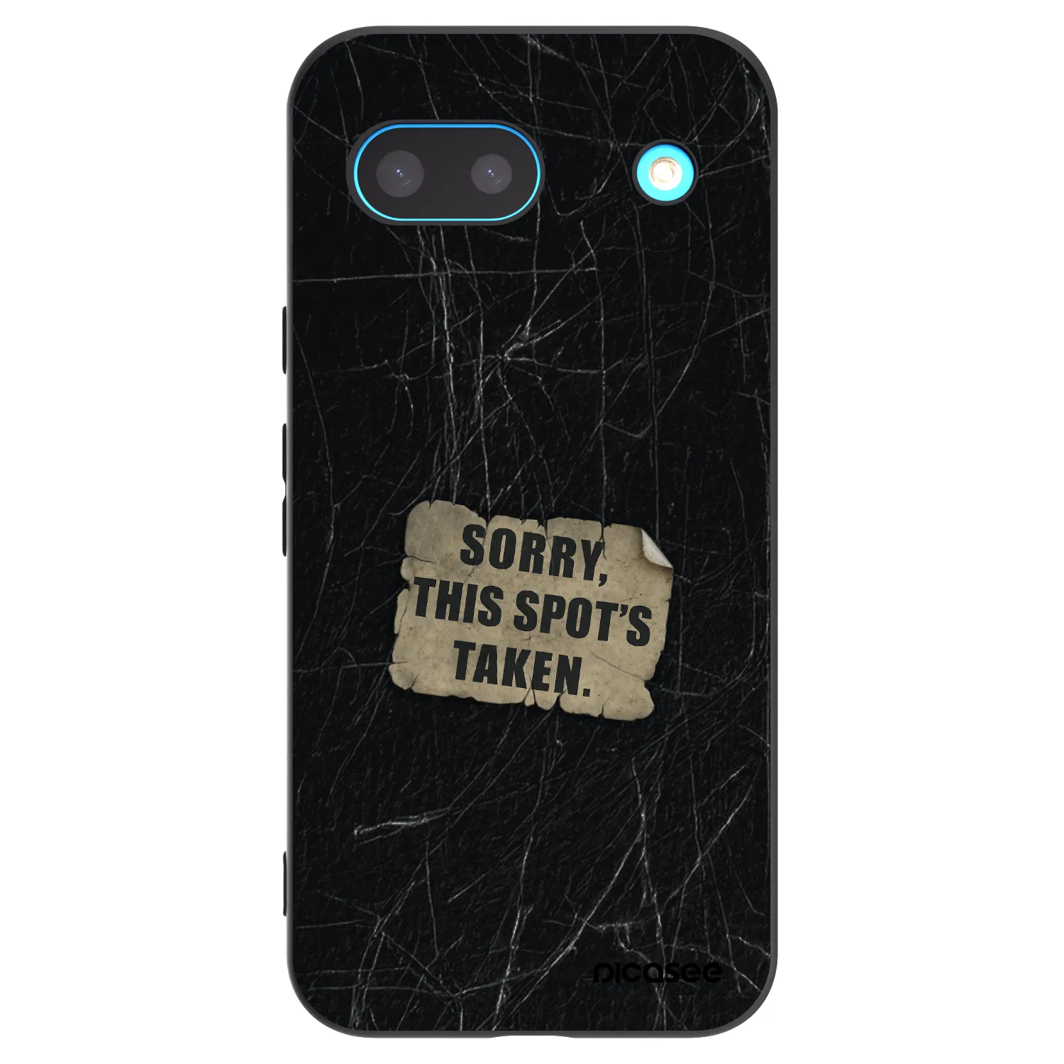 Picasee silikonowe czarne etui na Google Pixel 8a - SORRY