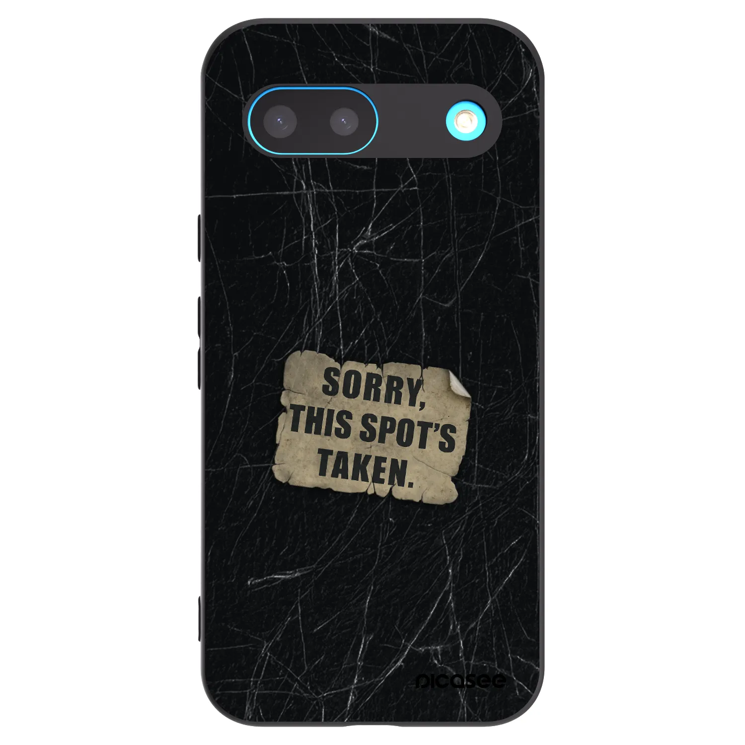 Picasee silikonowe czarne etui na Google Pixel 8 - SORRY