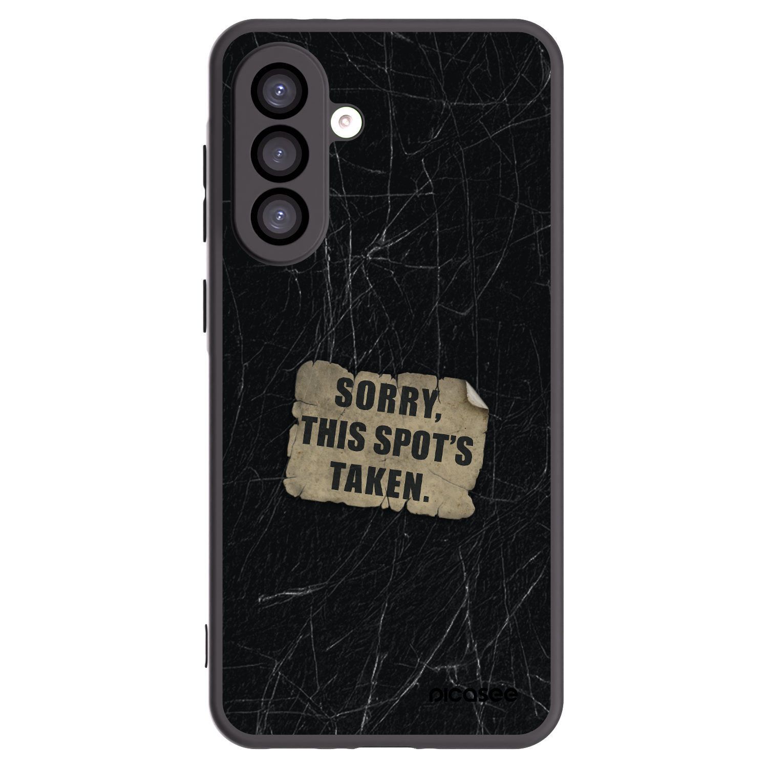 Picasee silikonowe czarne etui na Samsung Galaxy A26 5G A266B - SORRY
