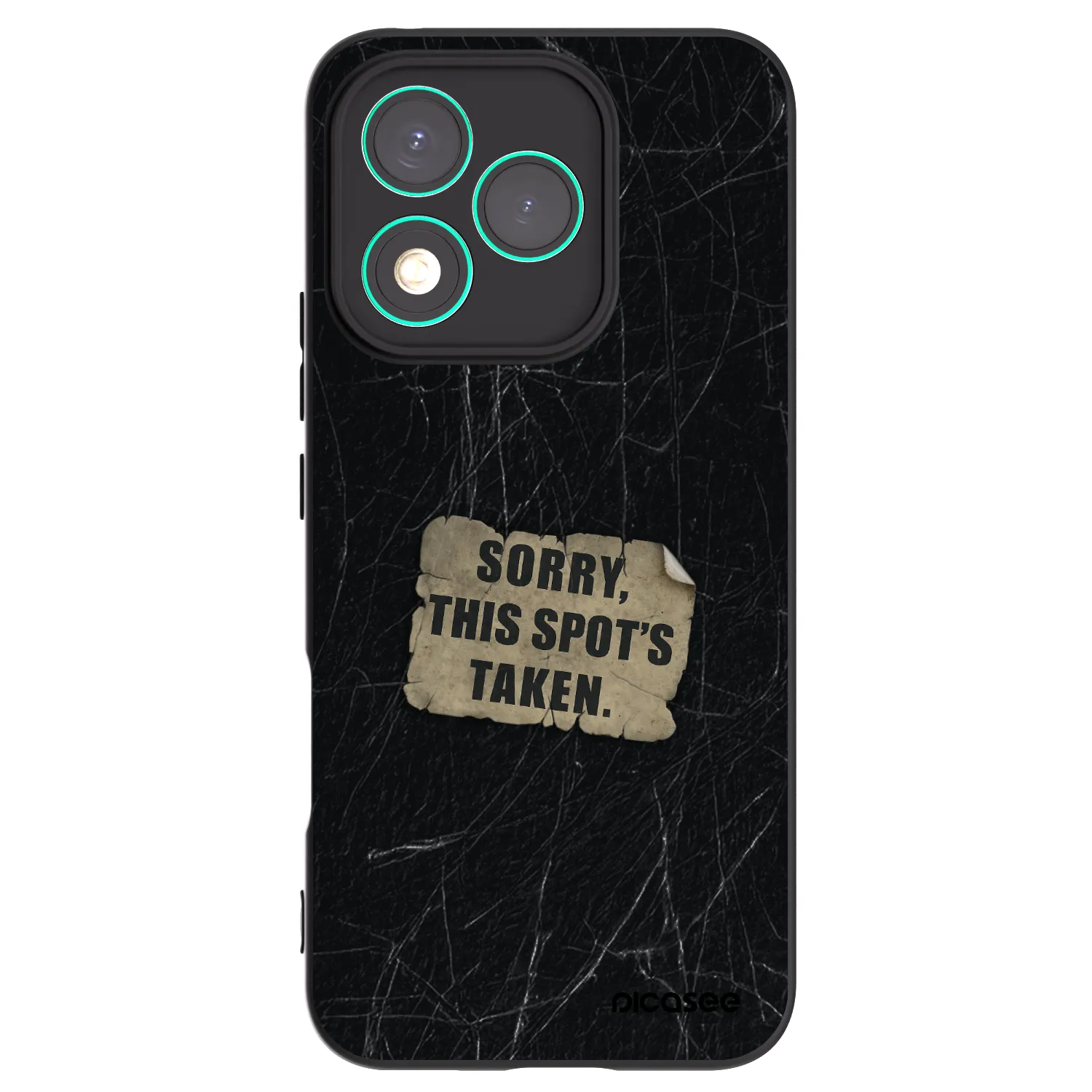 Picasee silikonowe czarne etui na Honor 400 Lite 5G - SORRY