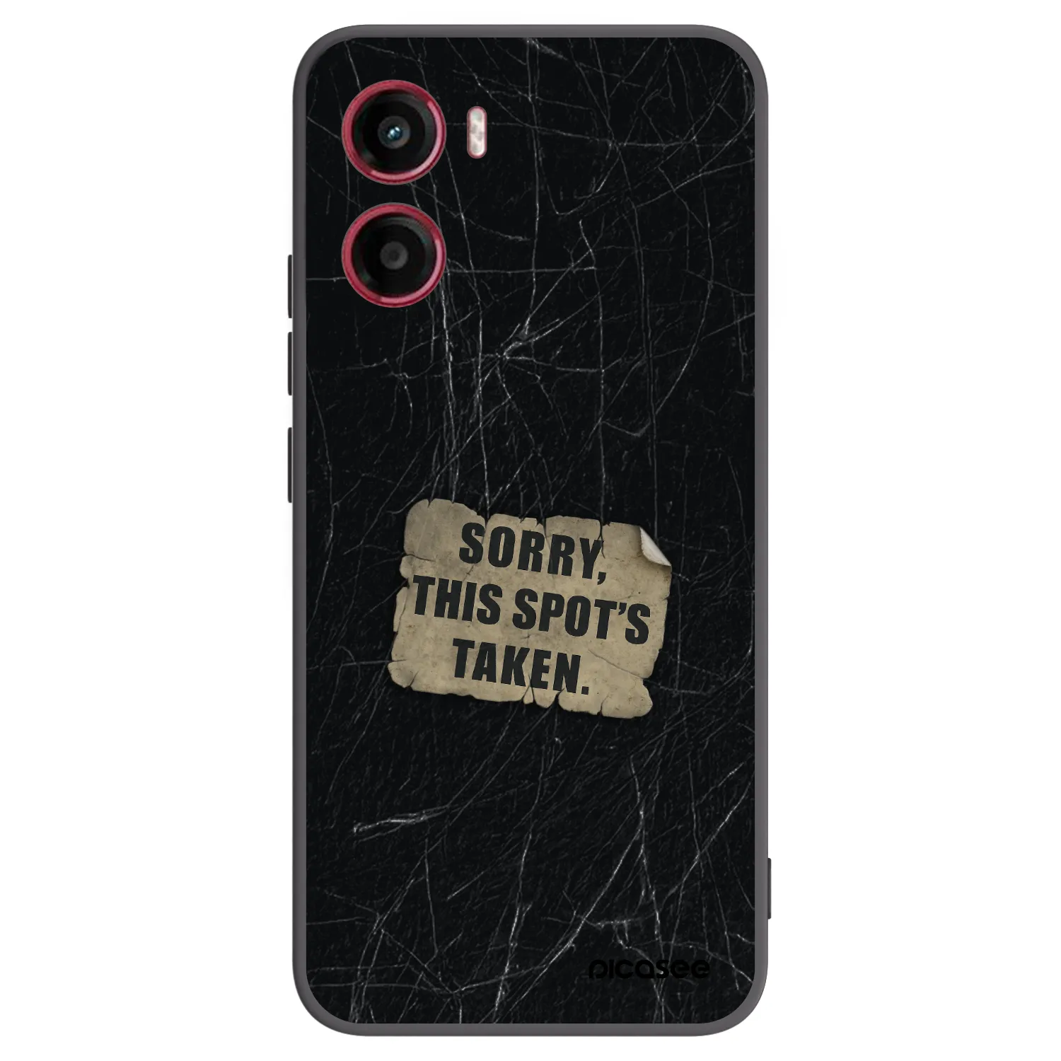 Picasee silikonowe czarne etui na Motorola Moto G05 - SORRY