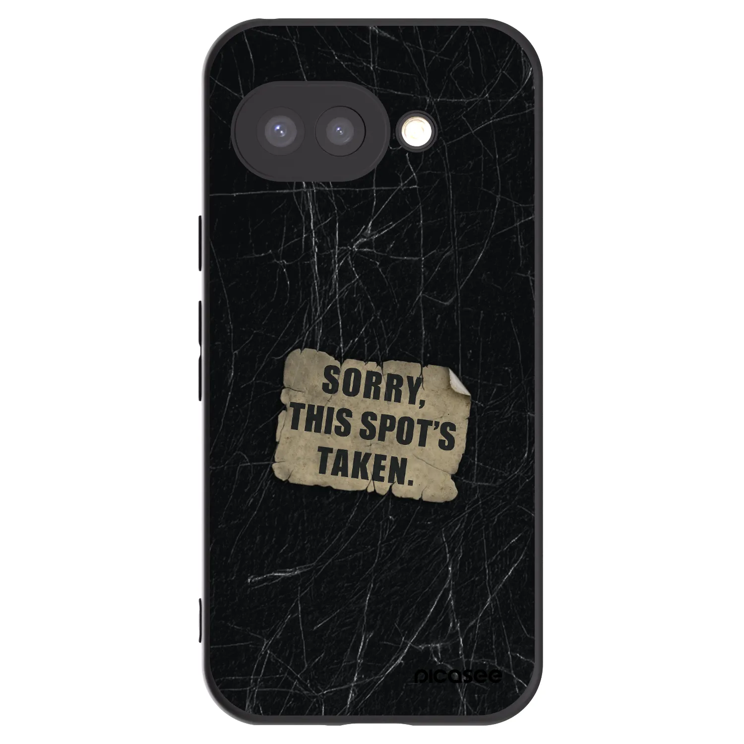 Picasee silikonowe czarne etui na Google Pixel 9a - SORRY