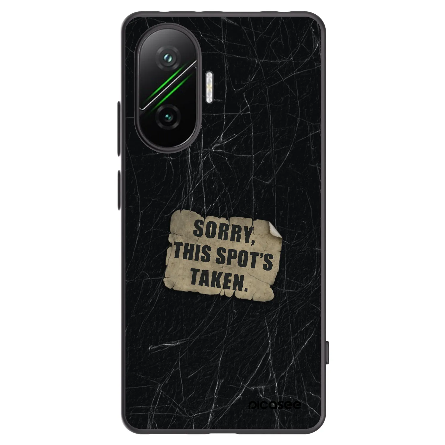 Picasee silikonowe czarne etui na Xiaomi Poco F7 Pro 5G - SORRY
