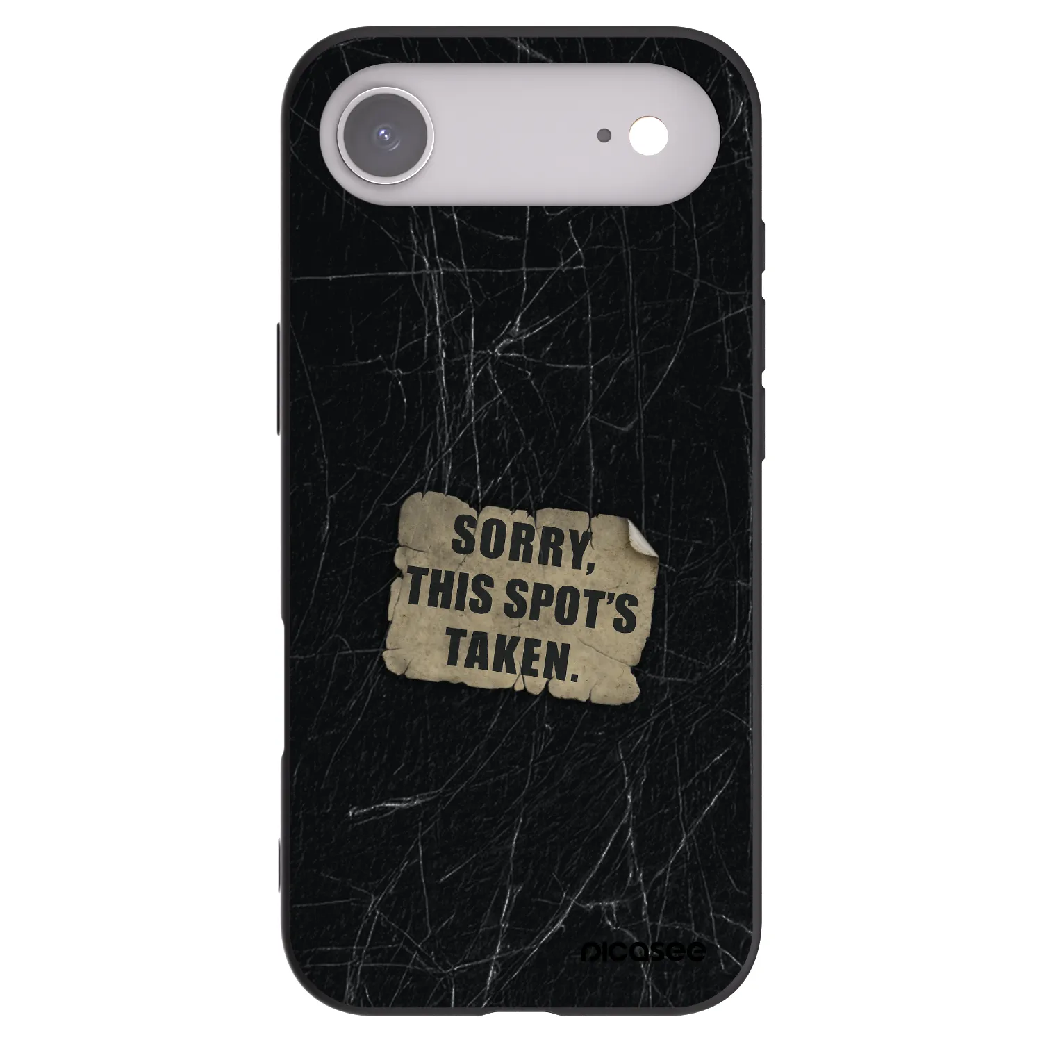 Picasee silikonowe czarne etui na Apple iPhone Air - SORRY