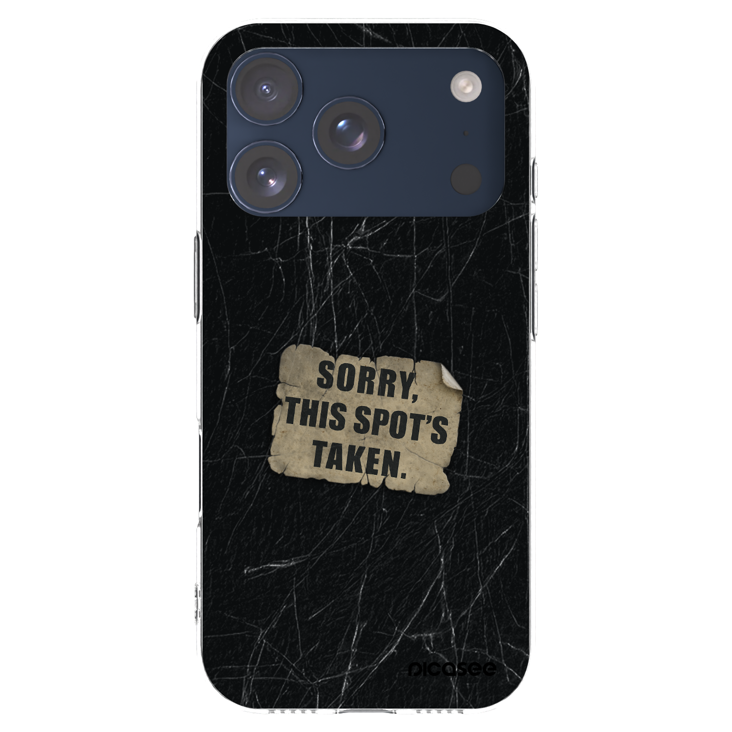 Picasee silikonowe przeźroczyste etui na Apple iPhone 17 Pro - SORRY