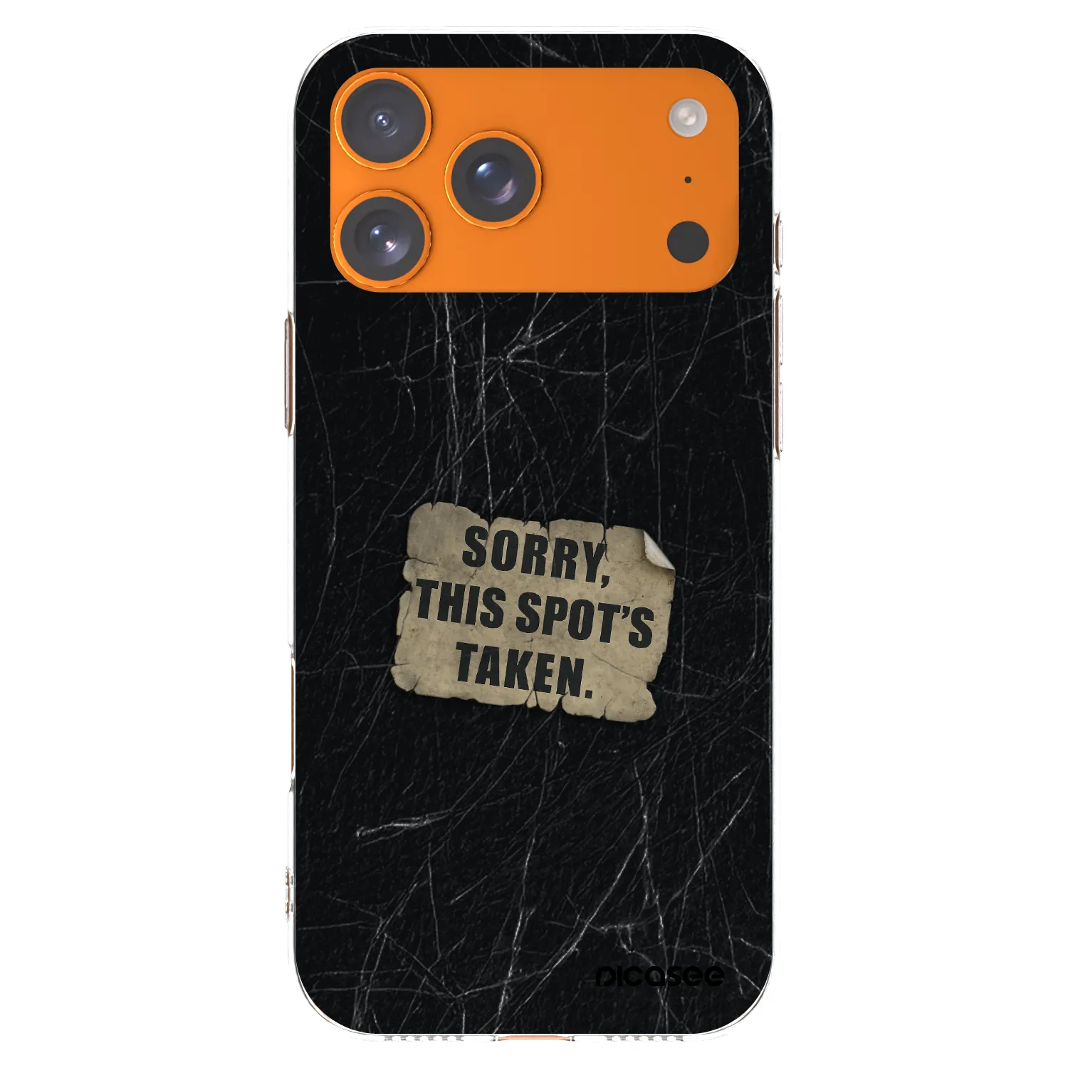 Picasee silikonowe przeźroczyste etui na Apple iPhone 17 Pro Max - SORRY