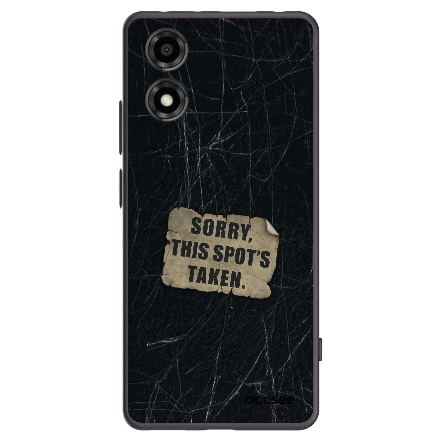 Picasee silikonowe czarne etui na Motorola Moto E14 - SORRY