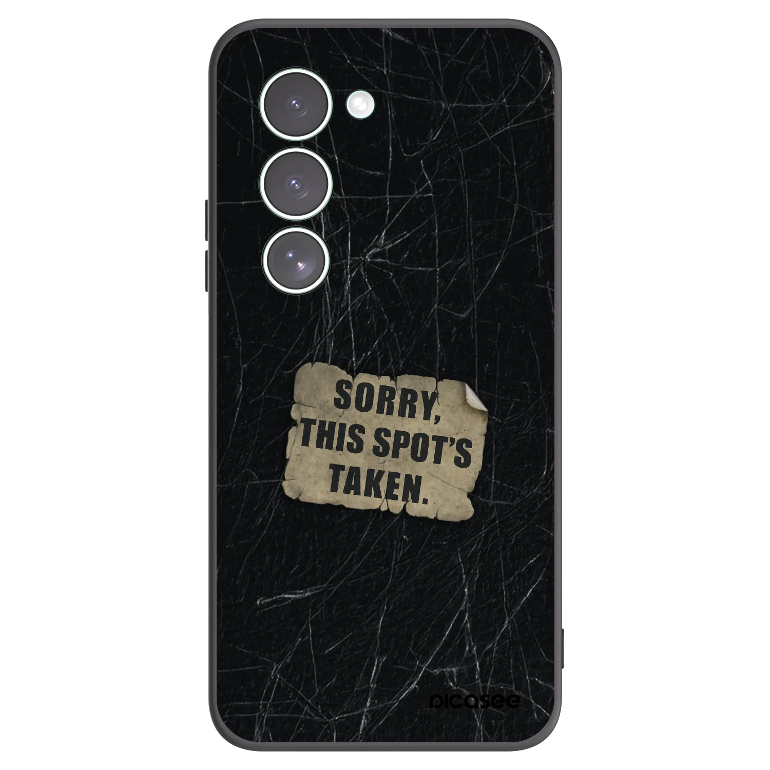 Picasee silikonowe czarne etui na Xiaomi Redmi 15 5G - SORRY
