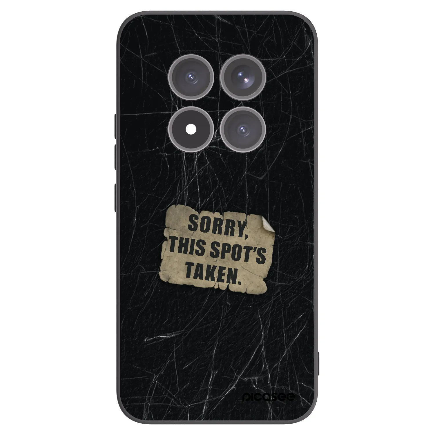 Picasee silikonowe czarne etui na Xiaomi Redmi Note 15 Pro+ - SORRY