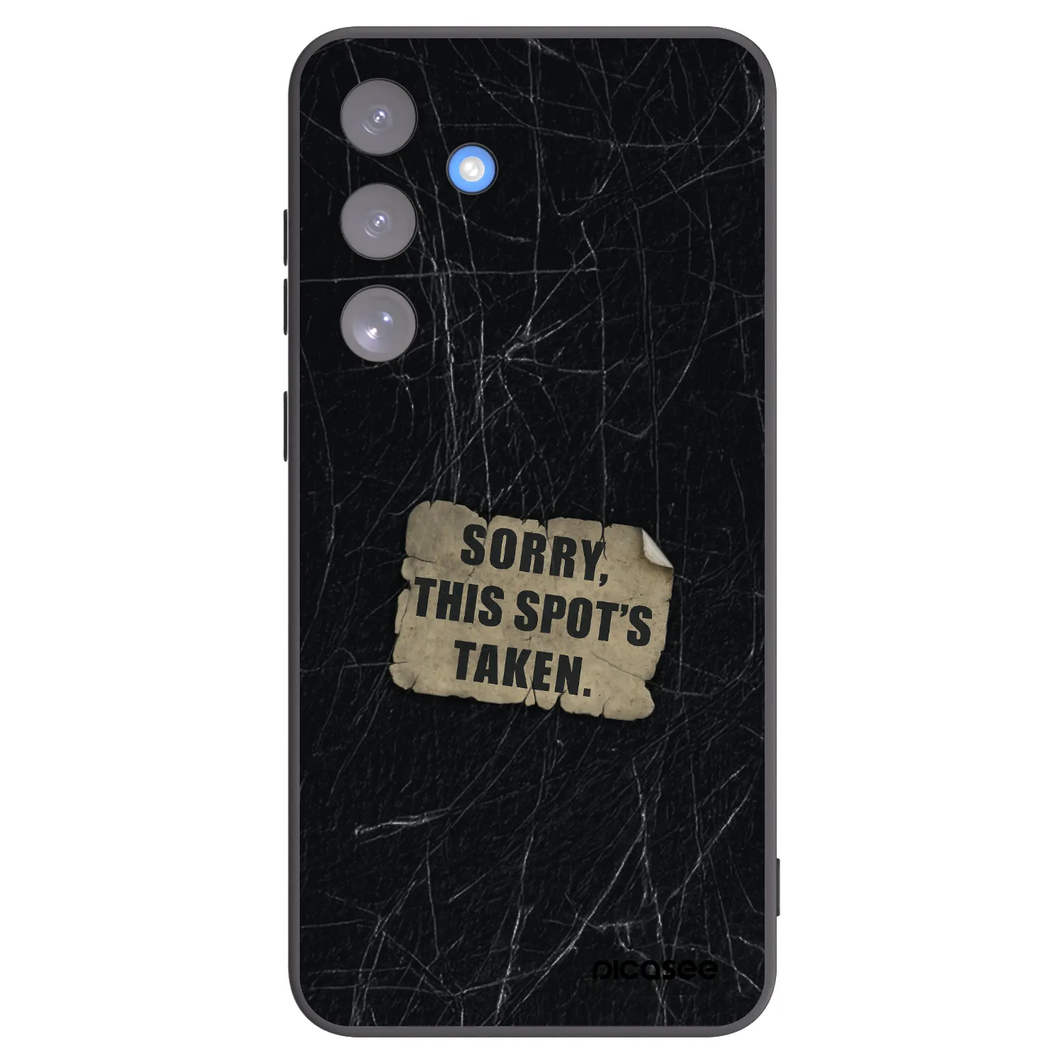 Picasee silikonowe czarne etui na Samsung Galaxy S25 FE 5G - SORRY