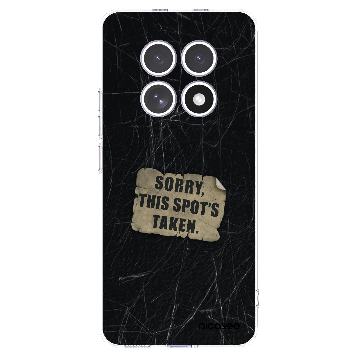 Picasee silikonowe przeźroczyste etui na Xiaomi Redmi Note 15 4G - SORRY