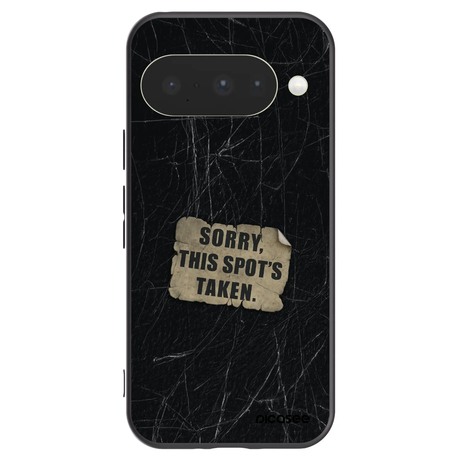 Picasee silikonowe czarne etui na Google Pixel 10 - SORRY