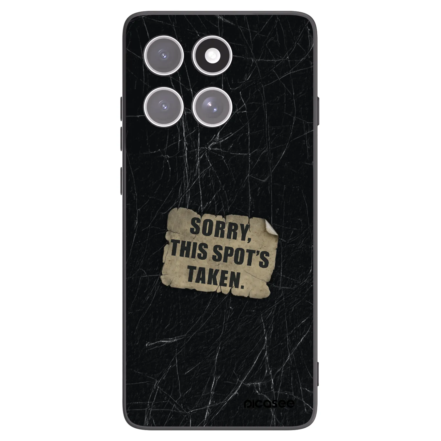 Picasee silikonowe czarne etui na Motorola Edge 60 Fusion - SORRY
