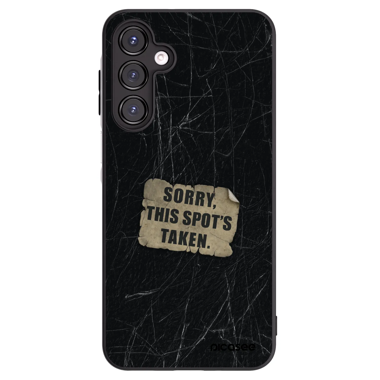 Picasee silikonowe czarne etui na Samsung Galaxy A16 4G - SORRY