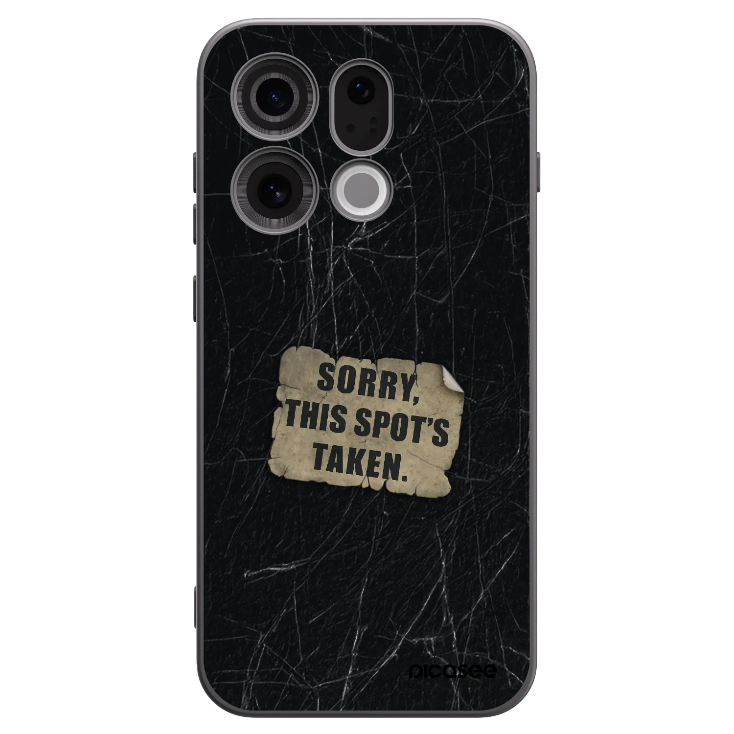 Picasee silikonowe czarne etui na OPPO Find X9 - SORRY