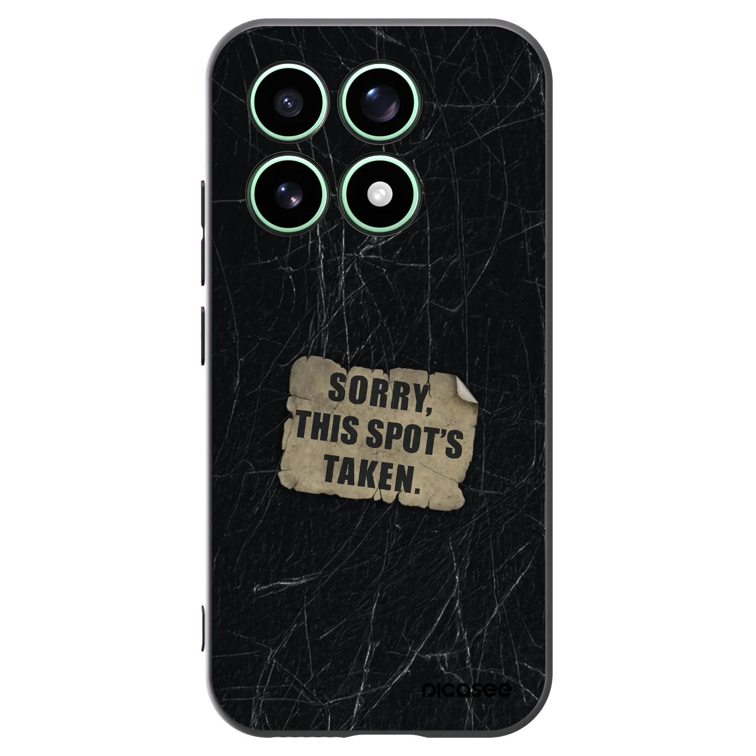 Picasee silikonowe czarne etui na Xiaomi 17 - SORRY
