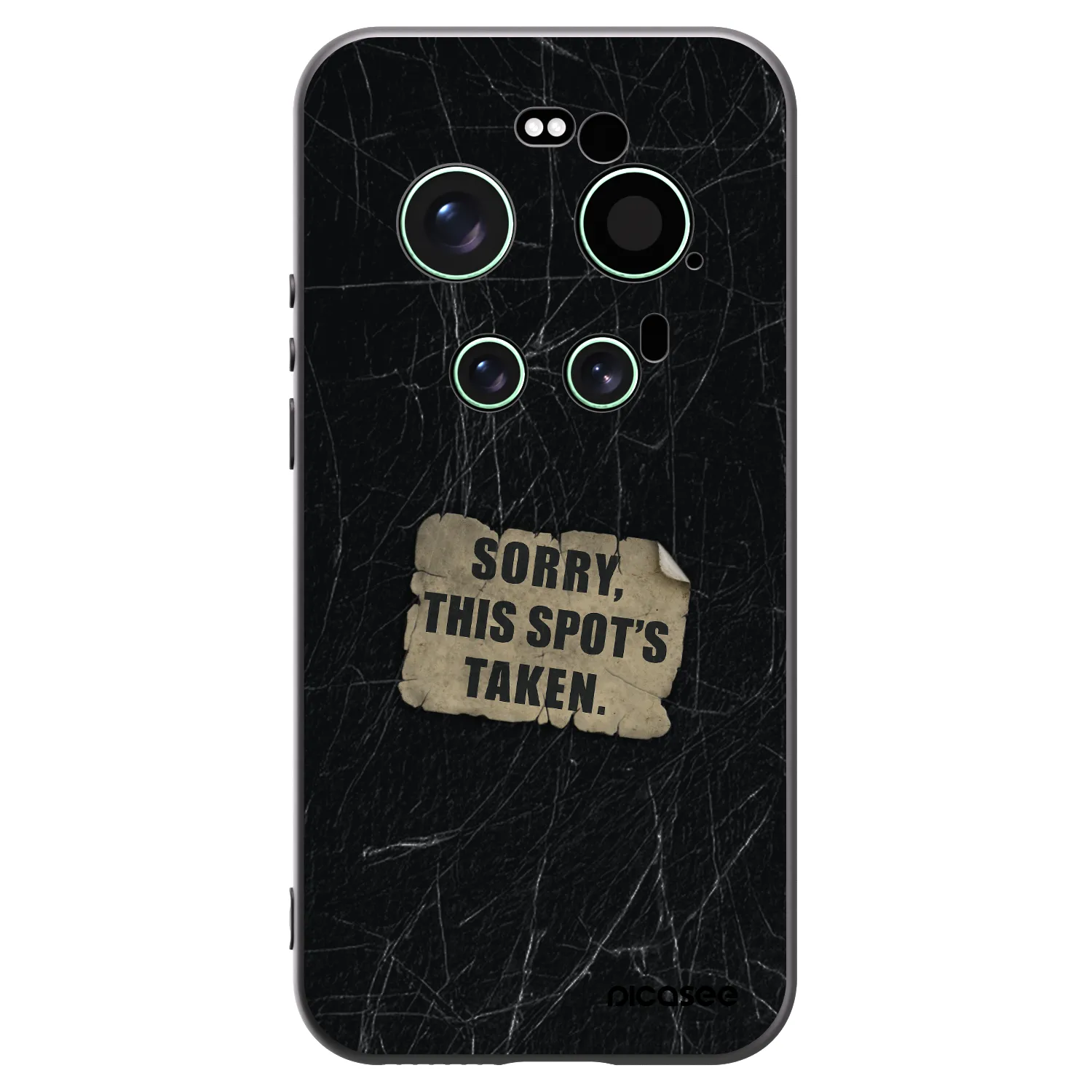 Picasee silikonowe czarne etui na Xiaomi 17 Ultra - SORRY