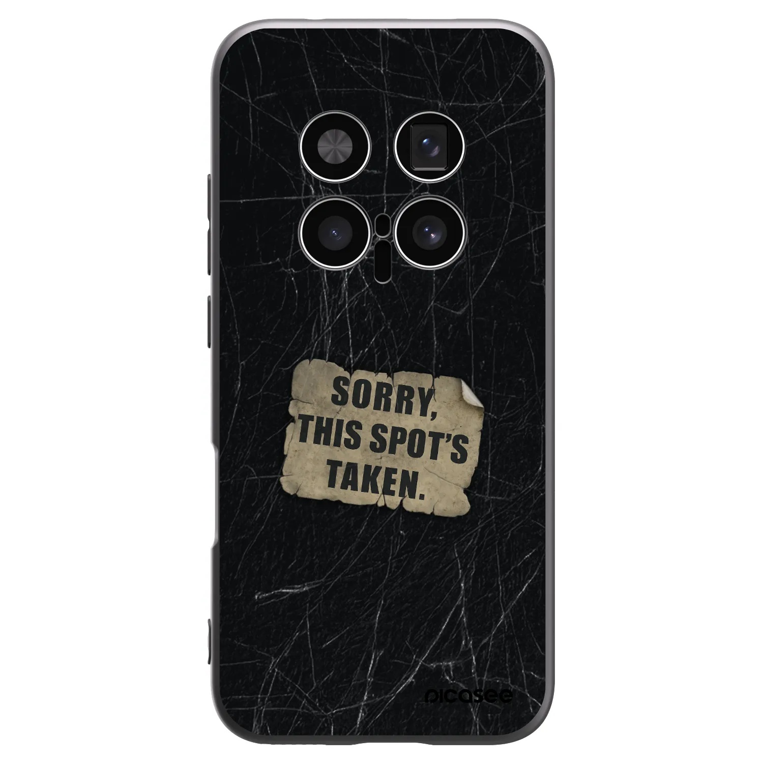 Picasee silikonowe czarne etui na Honor Magic8 Pro 5G - SORRY