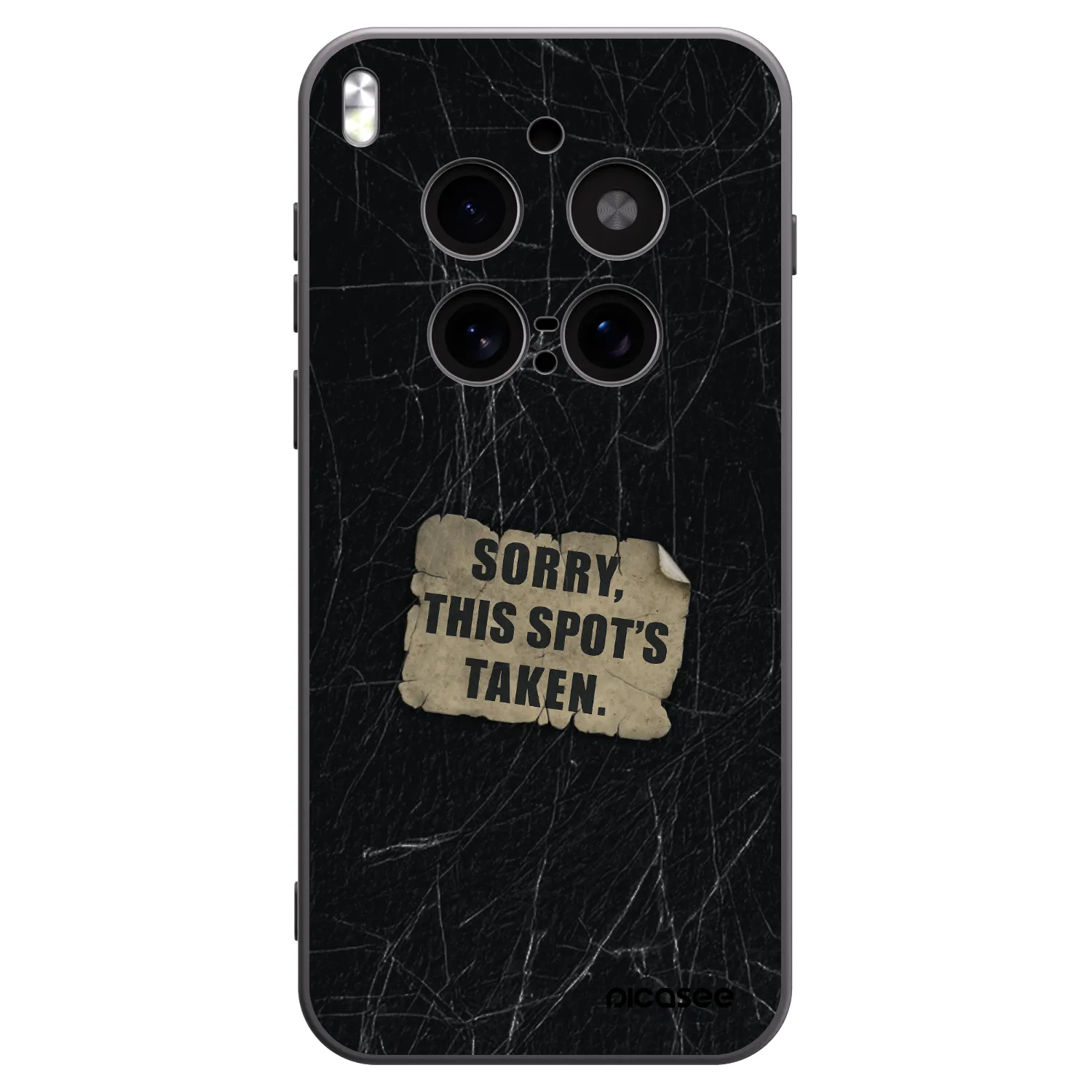 Picasee silikonowe czarne etui na Vivo X300 Pro - SORRY