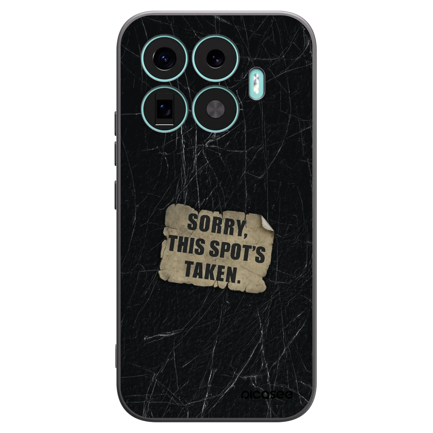 Picasee silikonowe czarne etui na Xiaomi 17T - SORRY