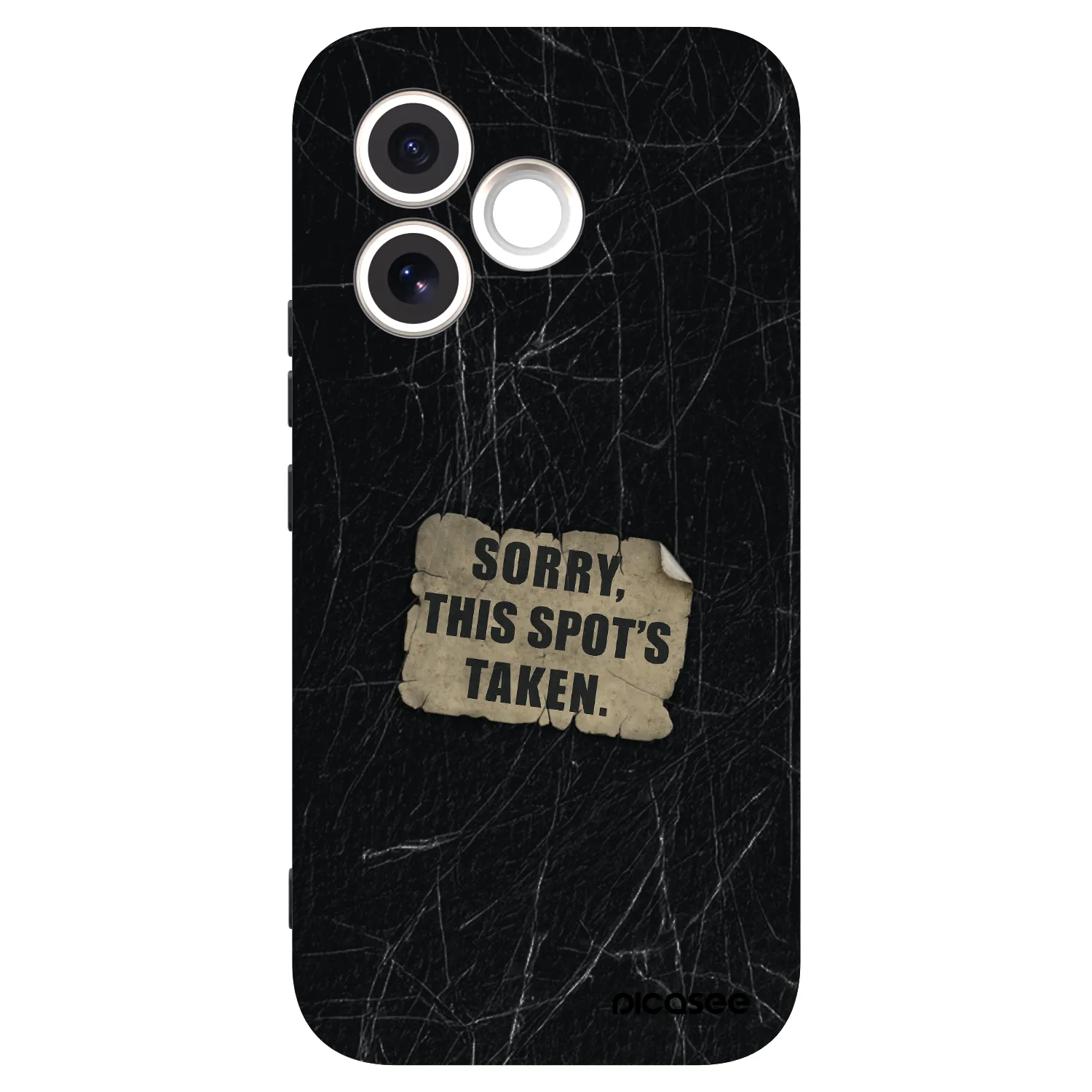 Picasee silikonowe czarne etui na Honor 600 Lite - SORRY