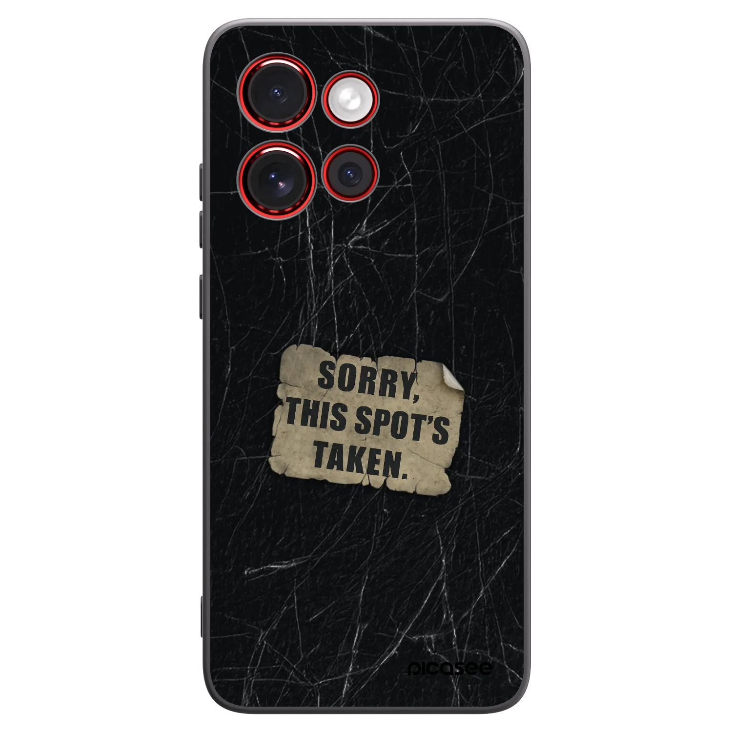 Picasee silikonowe czarne etui na Motorola Edge 60 Neo 5G - SORRY