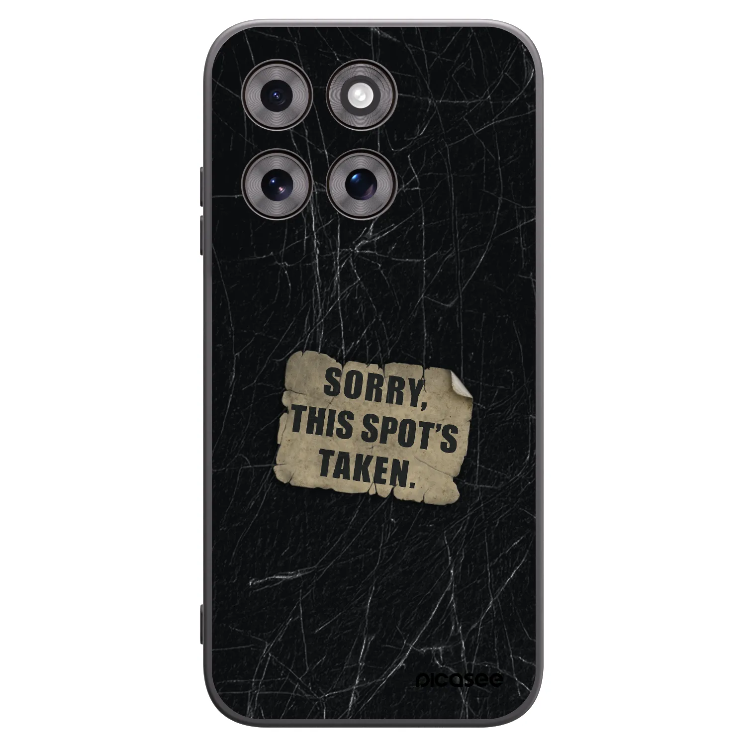 Picasee silikonowe czarne etui na Motorola Moto G77 - SORRY