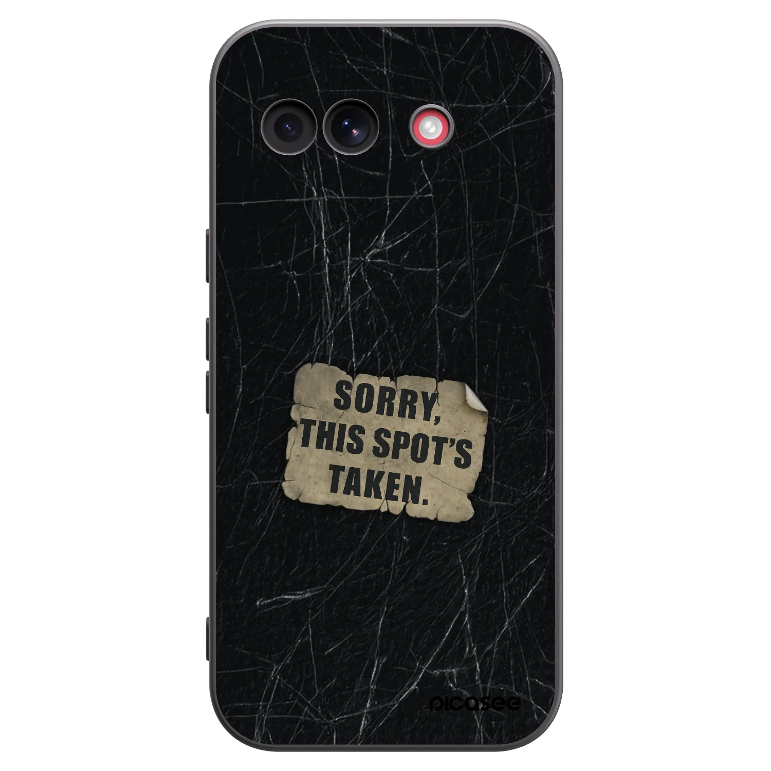 Picasee silikonowe czarne etui na Google Pixel 10a - SORRY