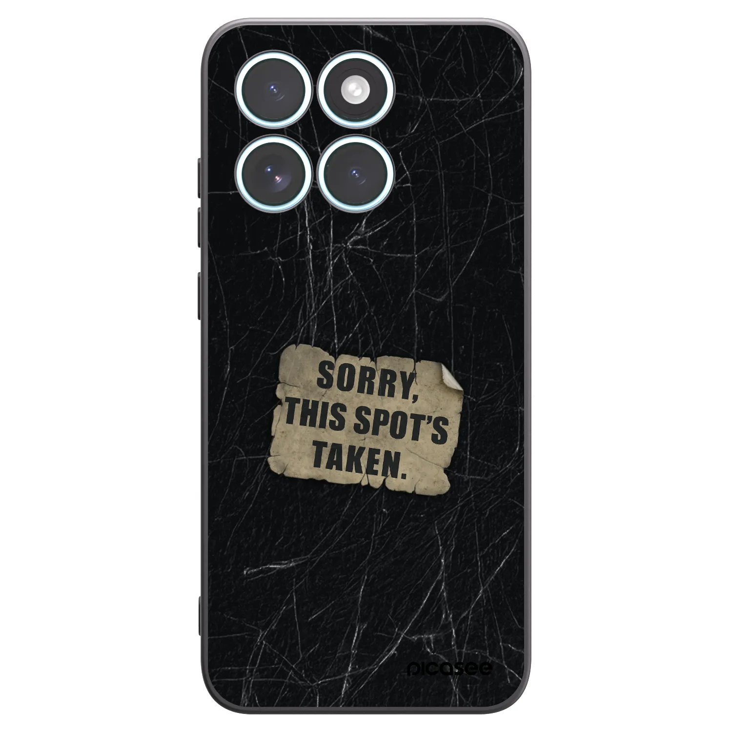 Picasee silikonowe czarne etui na Motorola Edge 70 Fusion - SORRY