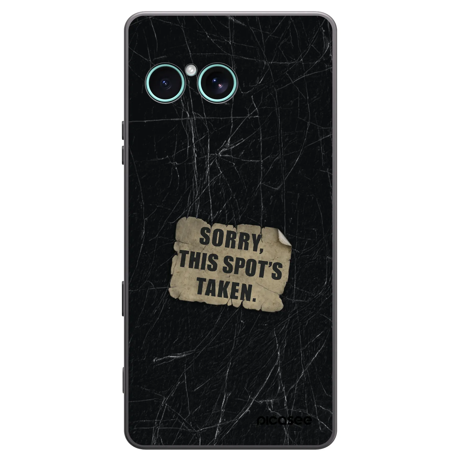 Picasee silikonowe czarne etui na Sony Xperia 10 VII - SORRY