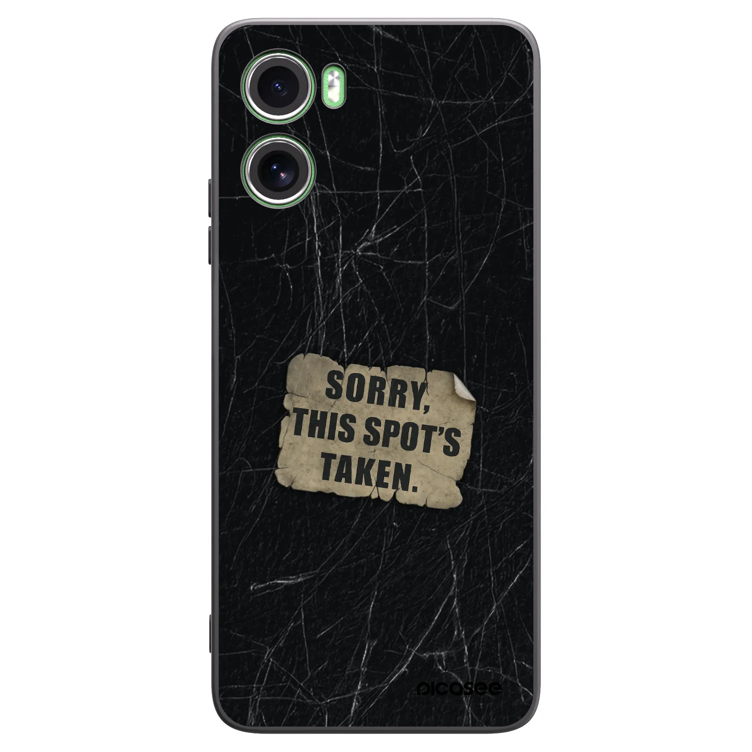 Picasee silikonowe czarne etui na Motorola Moto G06 - SORRY