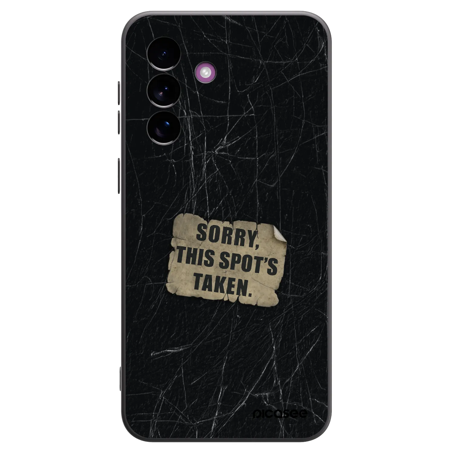 Picasee silikonowe czarne etui na Samsung Galaxy A37 - SORRY