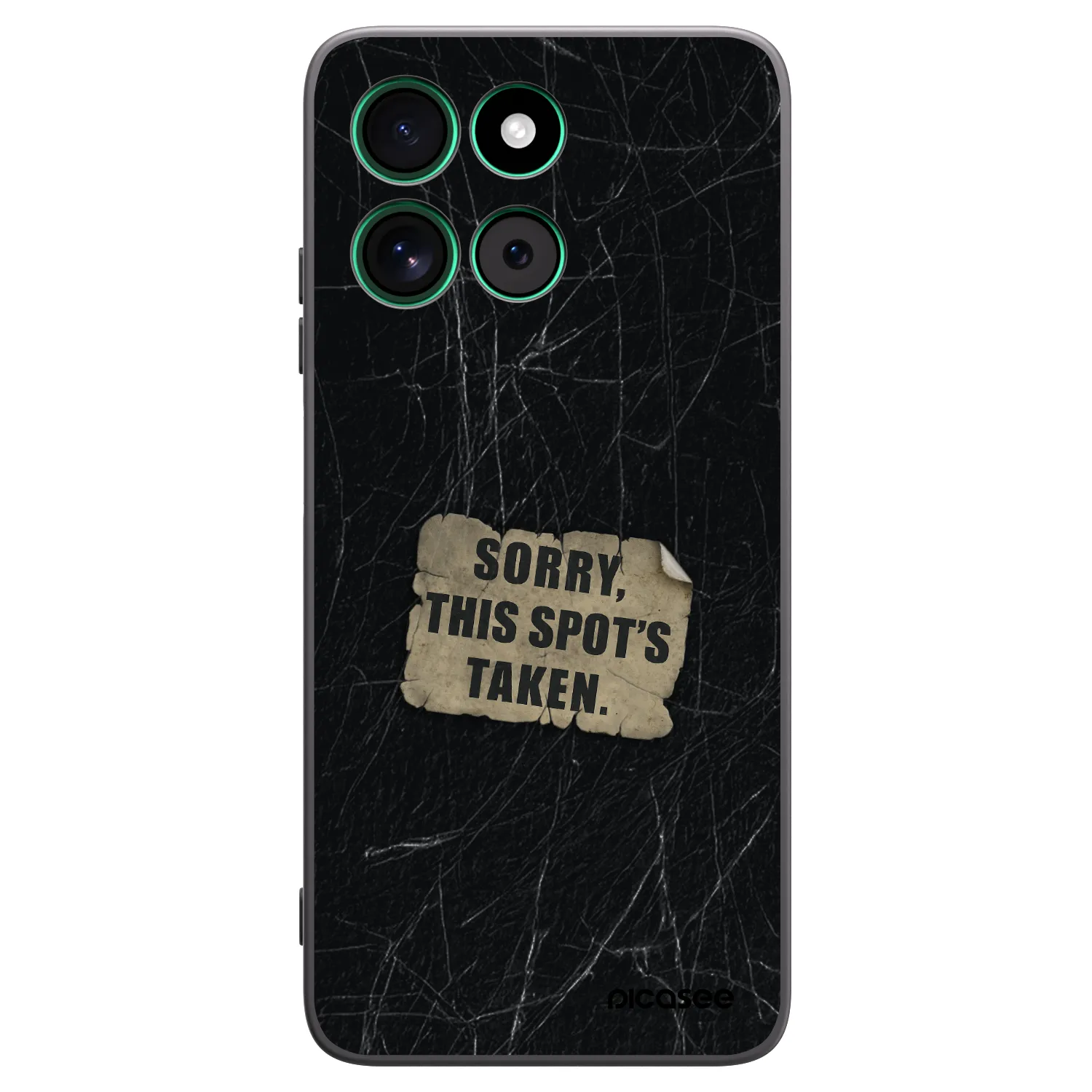 Picasee silikonowe czarne etui na Motorola Moto G57 Power - SORRY