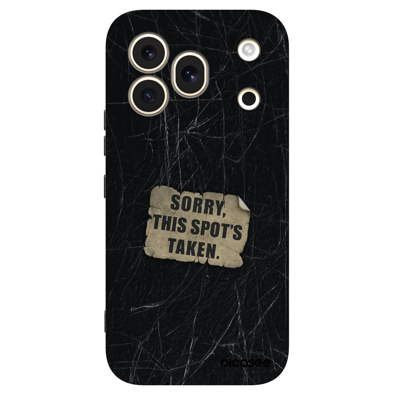 Picasee silikonowe czarne etui na Honor 600 Pro - SORRY