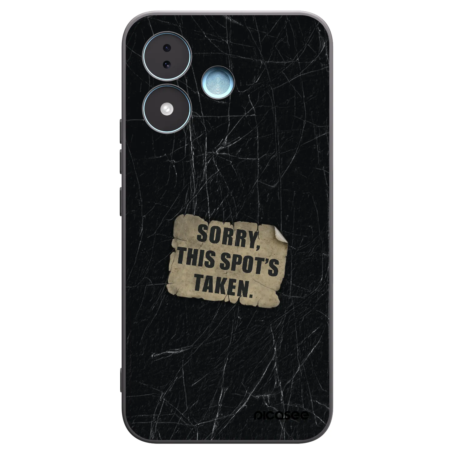 Picasee silikonowe czarne etui na Xiaomi Redmi Note 17 5G - SORRY
