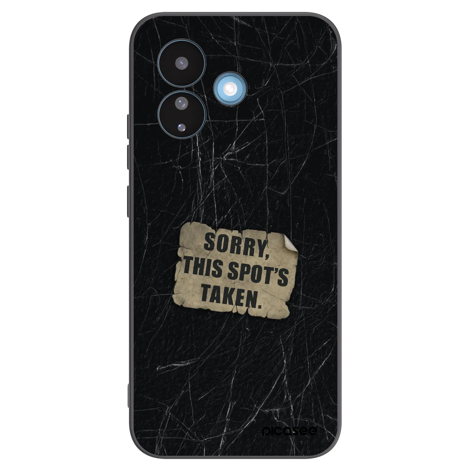 Picasee silikonowe czarne etui na Xiaomi Redmi Note 17 Pro 5G - SORRY