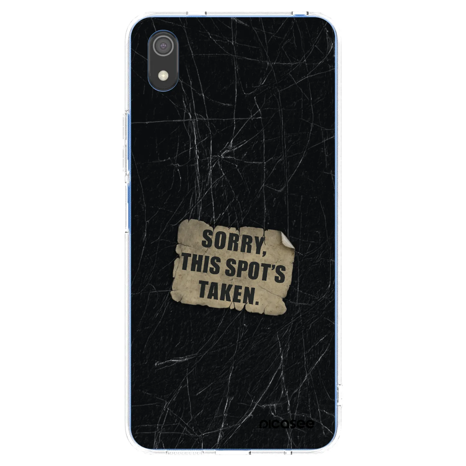 Picasee silikonowe przeźroczyste etui na Xiaomi Redmi 7A - SORRY