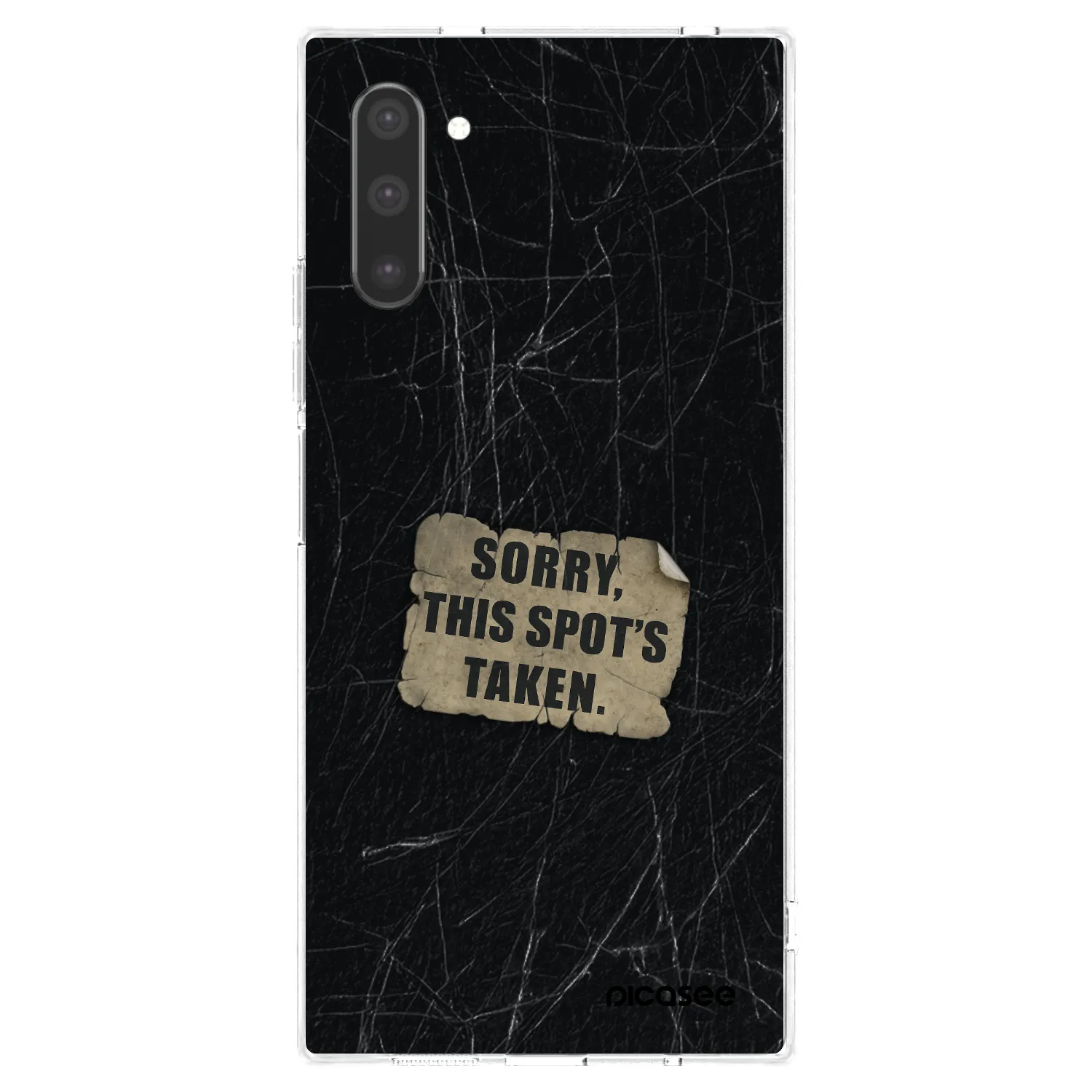 Picasee silikonowe przeźroczyste etui na Samsung Galaxy Note 10 N970F - SORRY