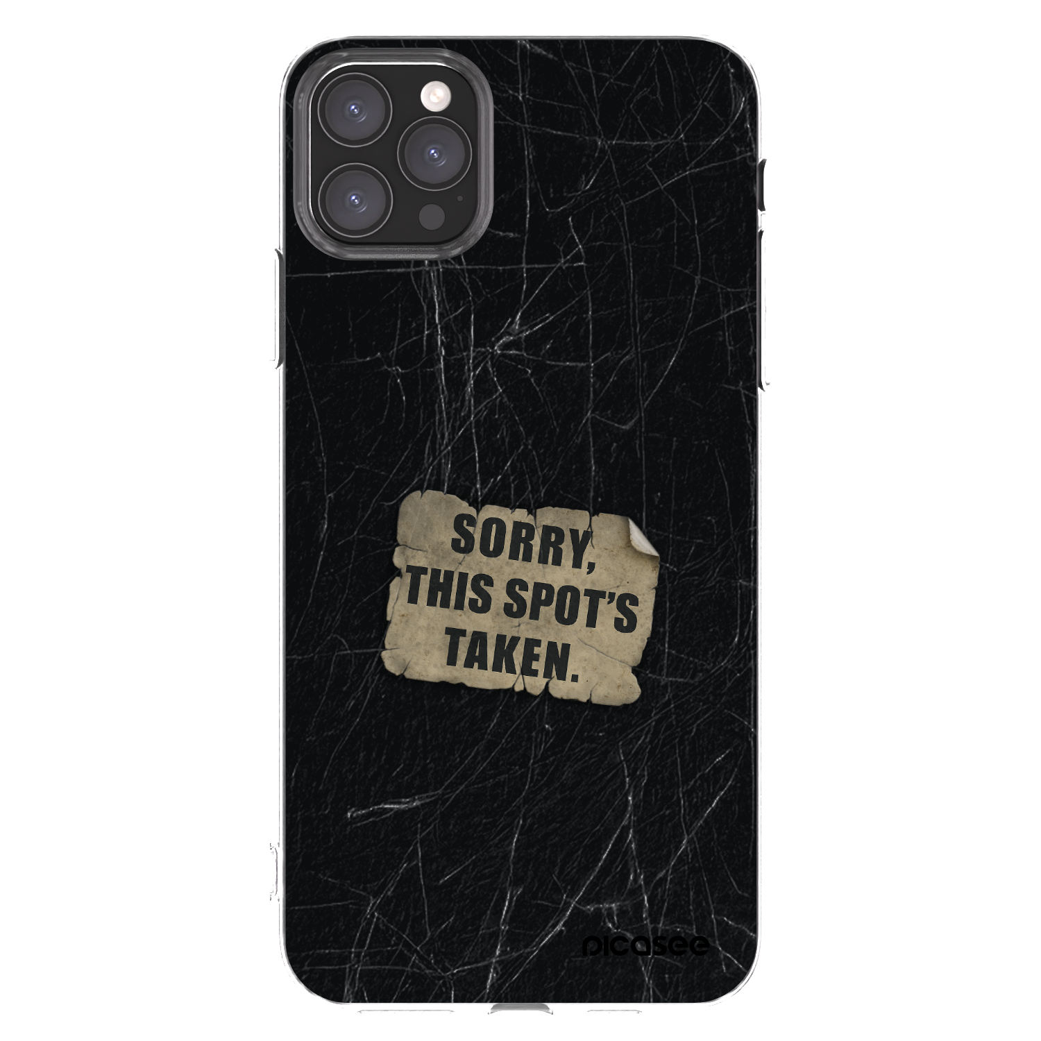 Picasee silikonowe przeźroczyste etui na Apple iPhone 11 Pro Max - SORRY