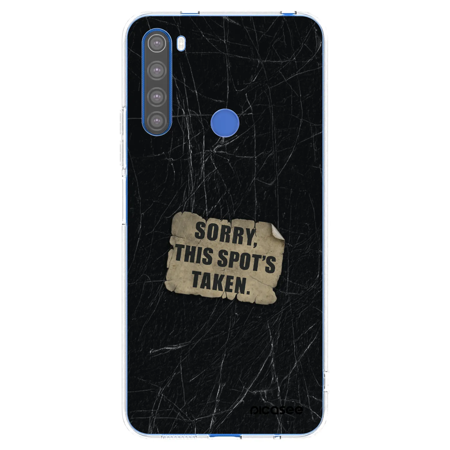 Picasee silikonowe przeźroczyste etui na Xiaomi Redmi Note 8T - SORRY